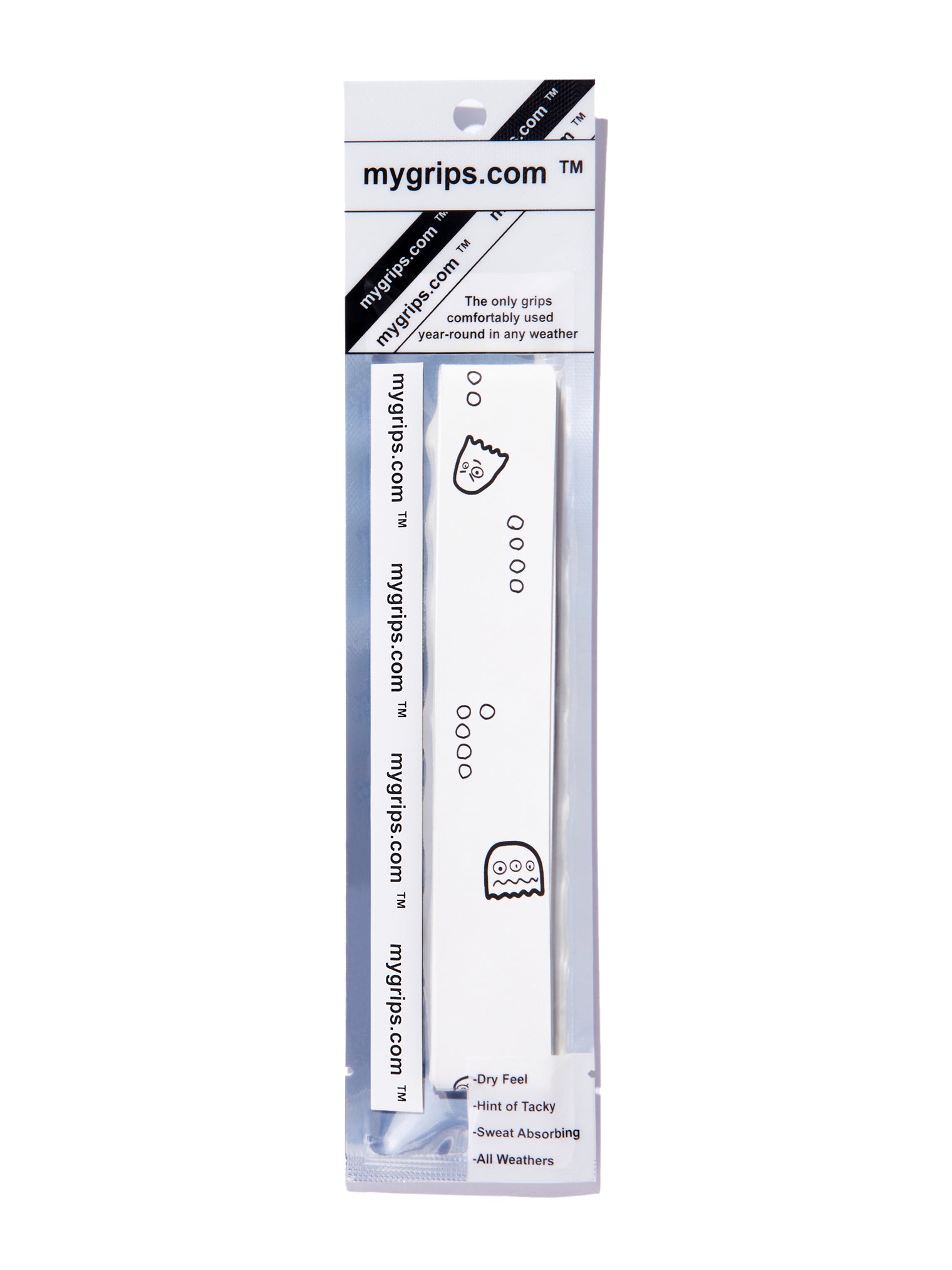Ghost 203 Designer Racket Grip For Pickleball and Tennis (Sweat Absorbing Technology)