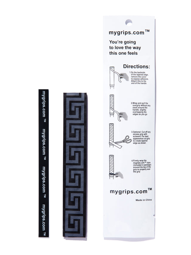 Versace 302 Designer Racket Grip For Pickleball and Tennis (Sweat Absorbing Technology)