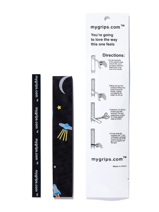 Rockets 341 Designer Racket Grip For Pickleball and Tennis (Sweat Absorbing Technology)