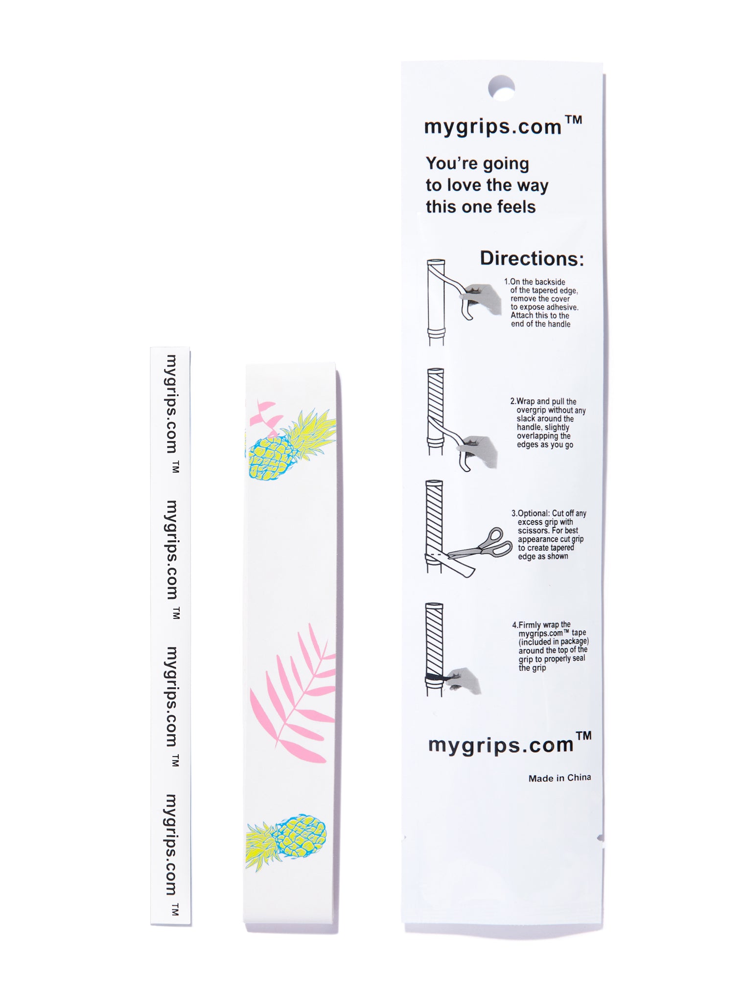 Pineapple 422 Designer Racket Grip For Pickleball and Tennis (Sweat Absorbing Technology)