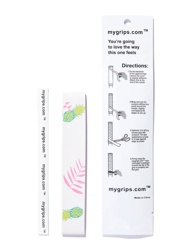 Pineapple 422 Designer Racket Grip For Pickleball and Tennis (Sweat Absorbing Technology)