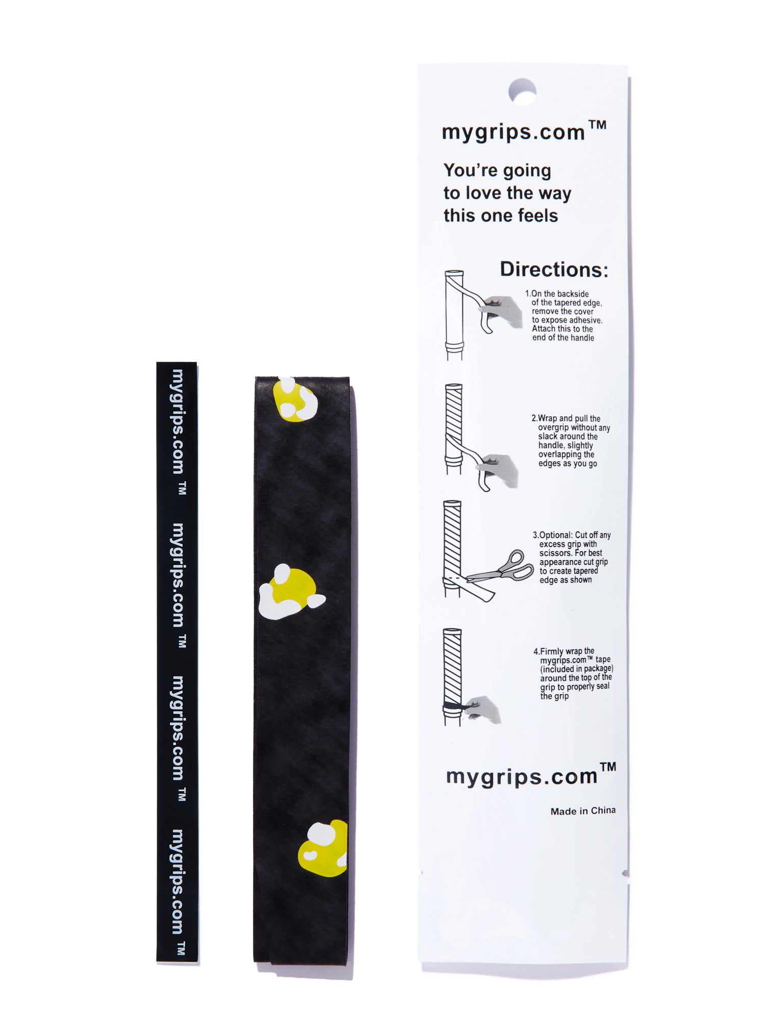 Happy 481 Designer Racket Grip For Pickleball and Tennis (Sweat Absorbing Technology)