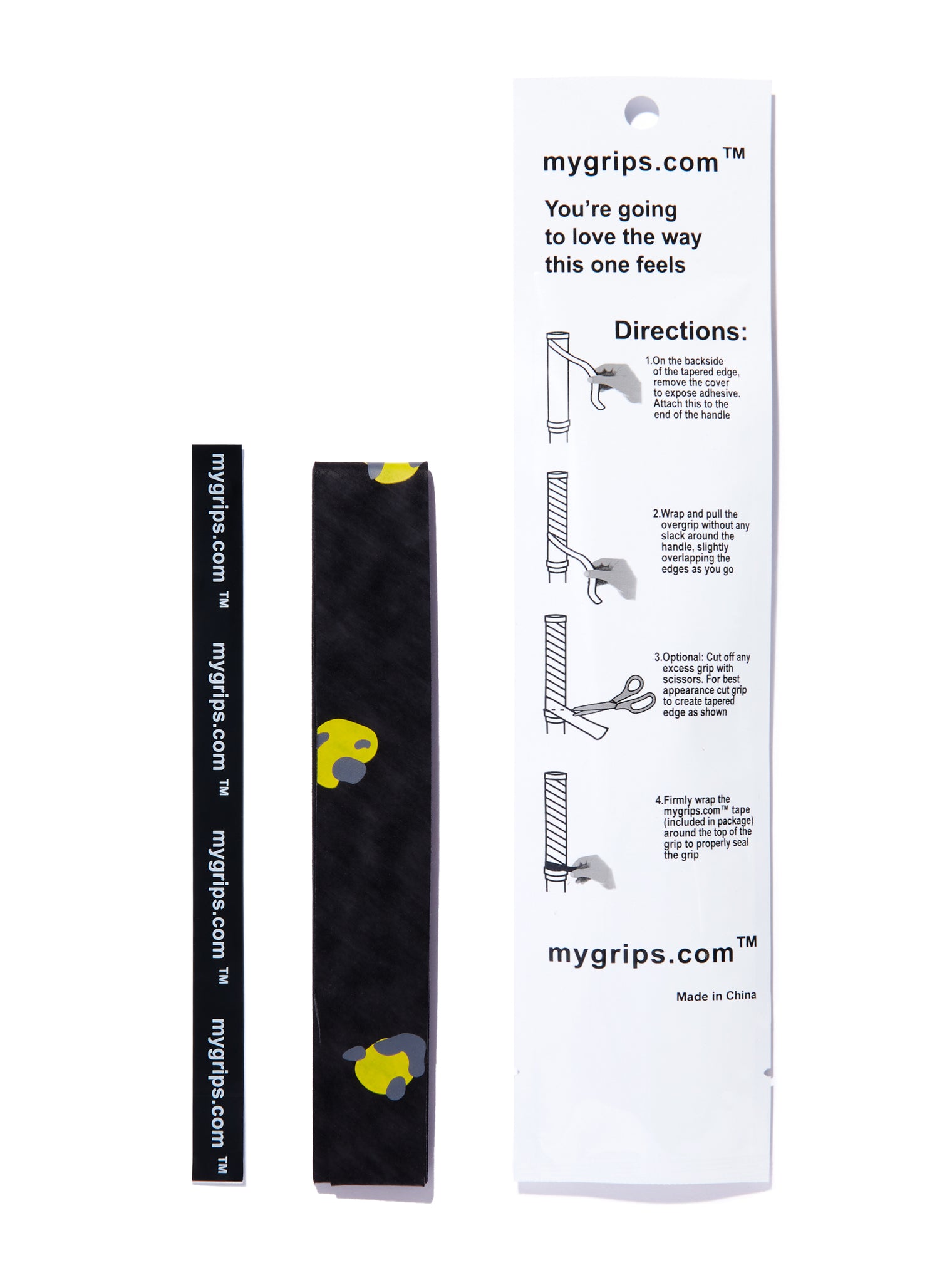 Happy 485 Designer Racket Grip For Pickleball and Tennis (Sweat Absorbing Technology)