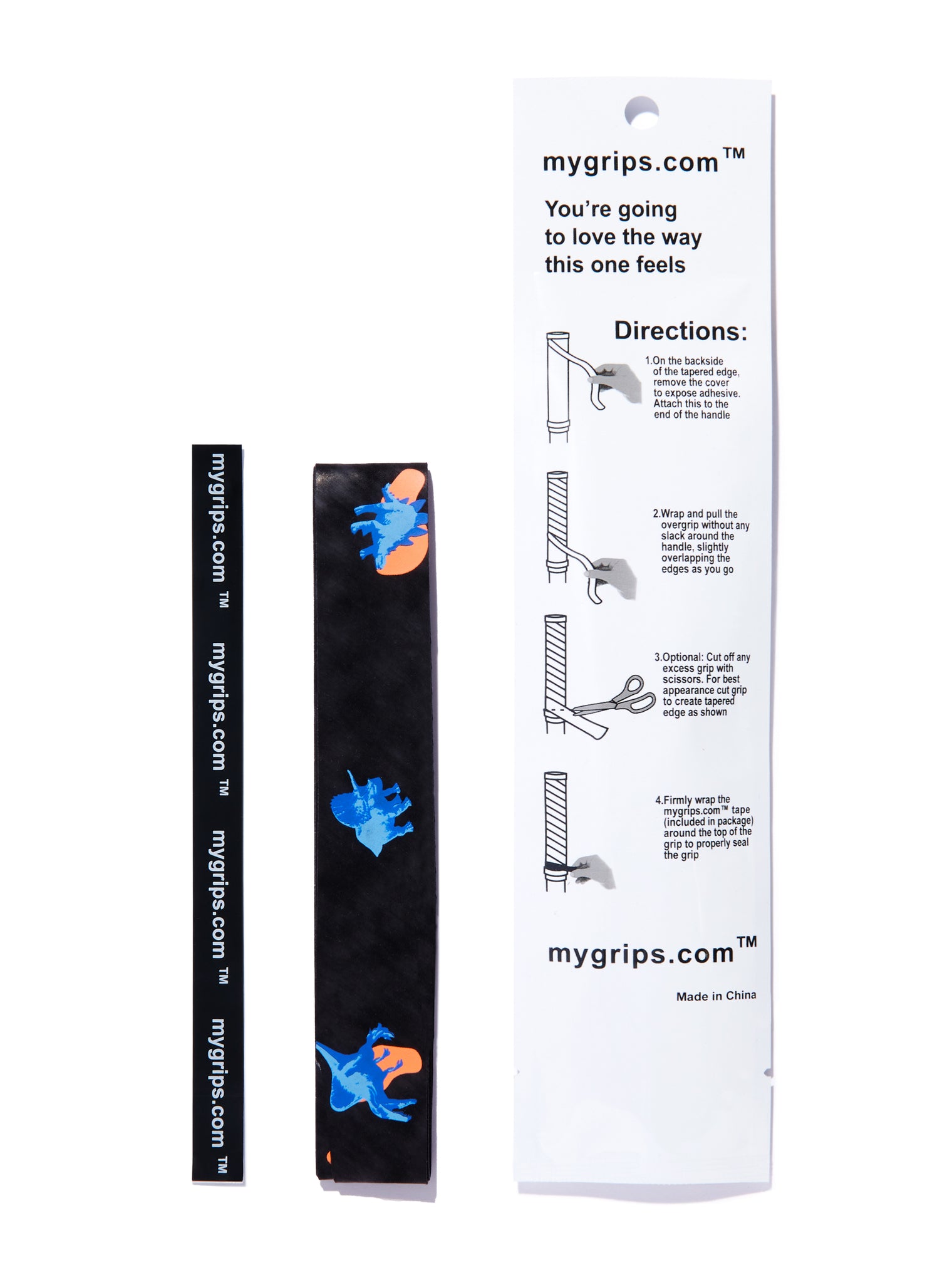 Dino 561 Designer Racket Grip For Pickleball and Tennis (Sweat Absorbing Technology)