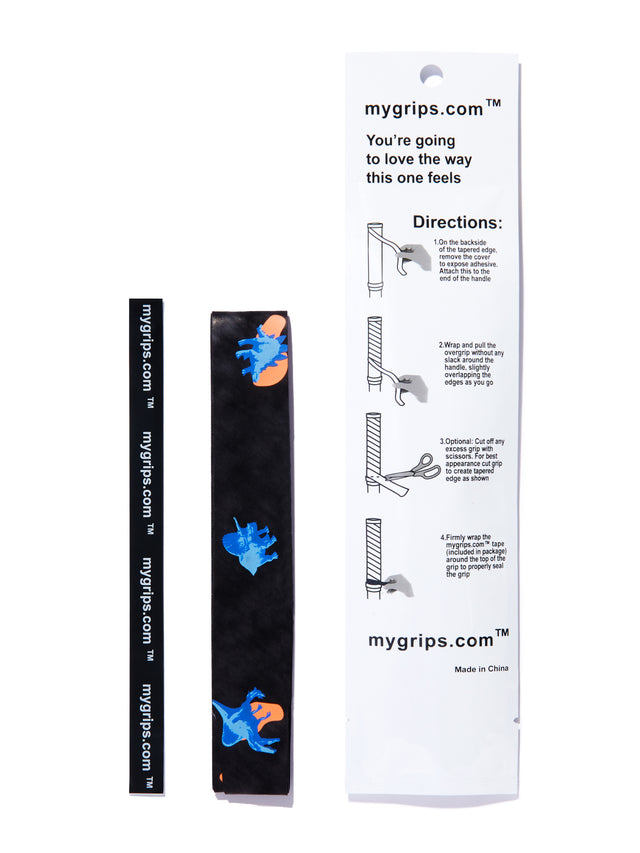 Dino 561 Designer Racket Grip For Pickleball and Tennis (Sweat Absorbing Technology)