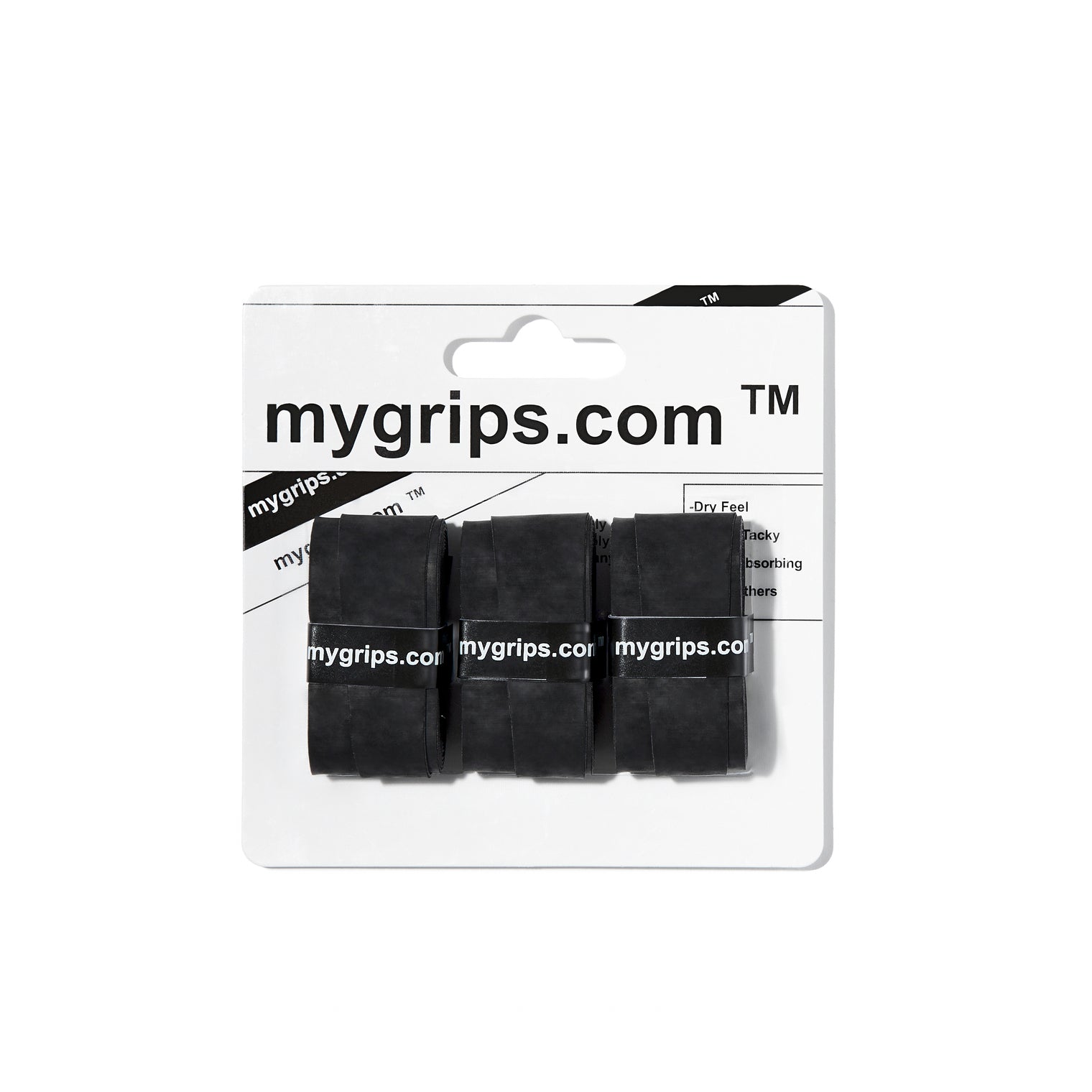 Black Pro Racket Grips for Pickleball & Tennis