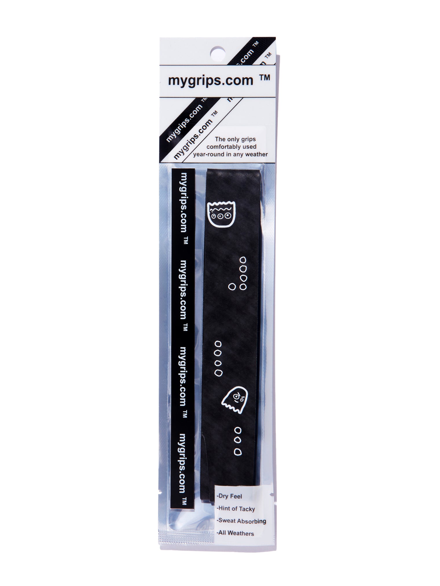 Ghost 205 Designer Racket Grip For Pickleball and Tennis (Sweat Absorbing Technology)